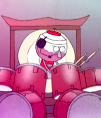 Benson playing the impossible drum solo